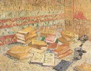 Still life with French Novels and a Rose (nn04)